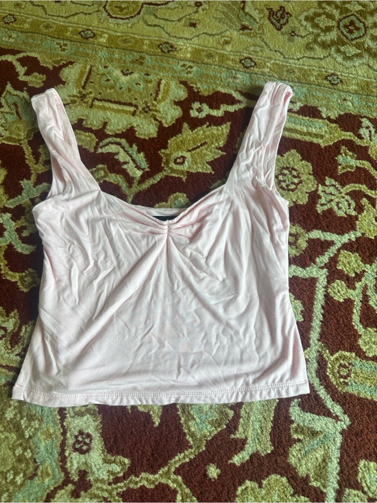 White Fox Boutique Tops - White Fox Boutique Light Pink Scoop Neck Tank
